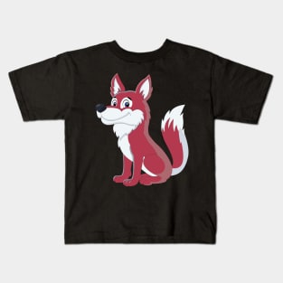 Cartoon Wolf Classic Kids T-Shirt